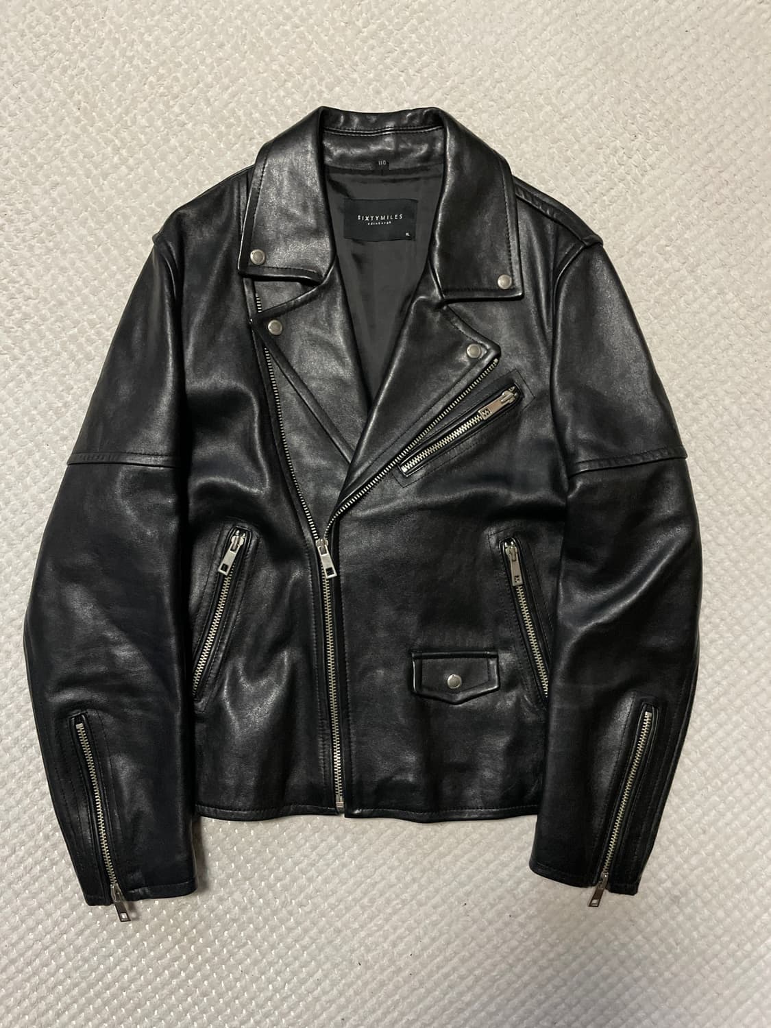 웨스턴 무드 이태리 램스킨 양가죽 클래식 레더 자켓 상품이미지1