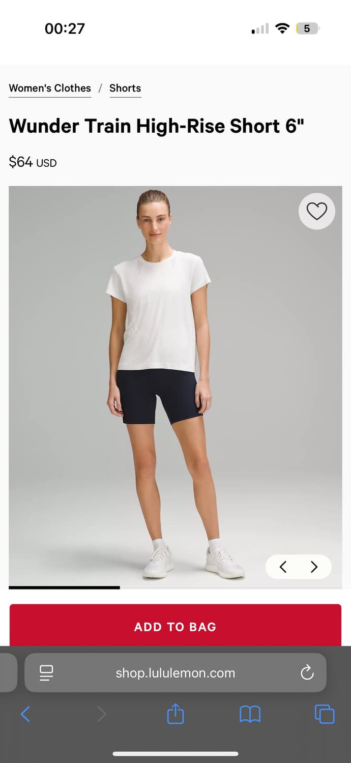 룰루레몬 원더트레인 쇼츠 8인치 10 상품이미지2