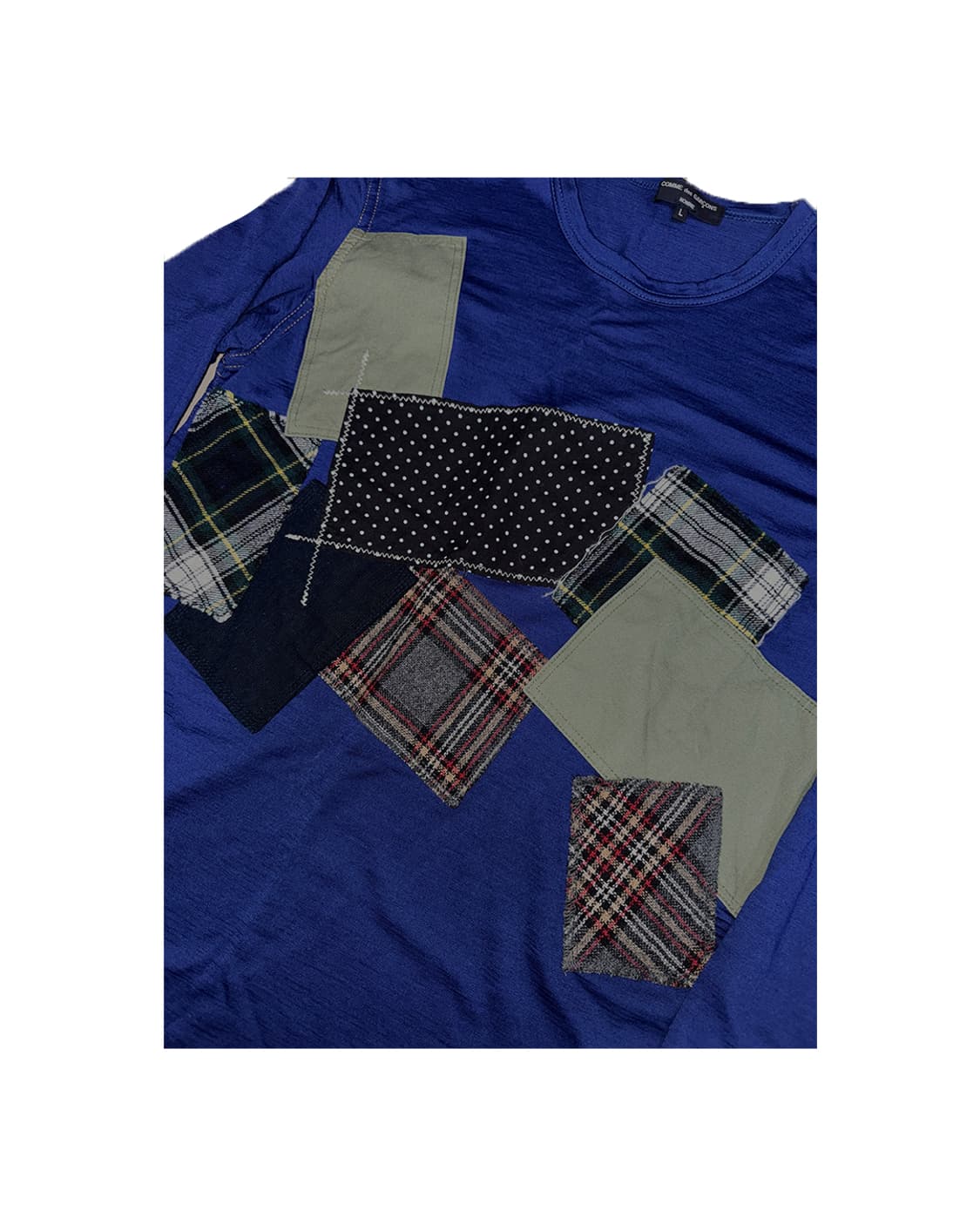 Comme des garcons patch work tee L 상품이미지1