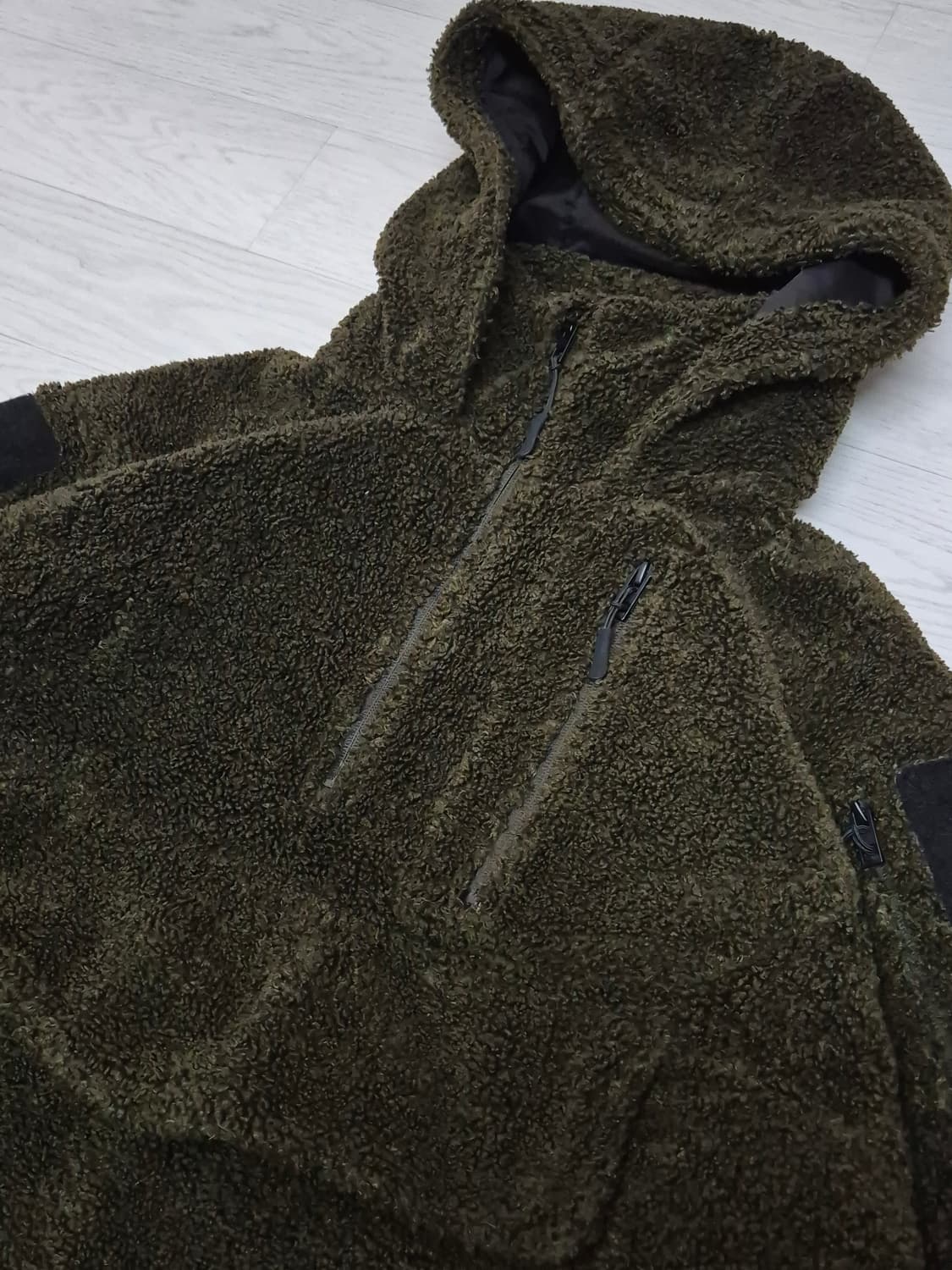 자라 헤비 아노락 플리스 아우터 L 상품이미지3