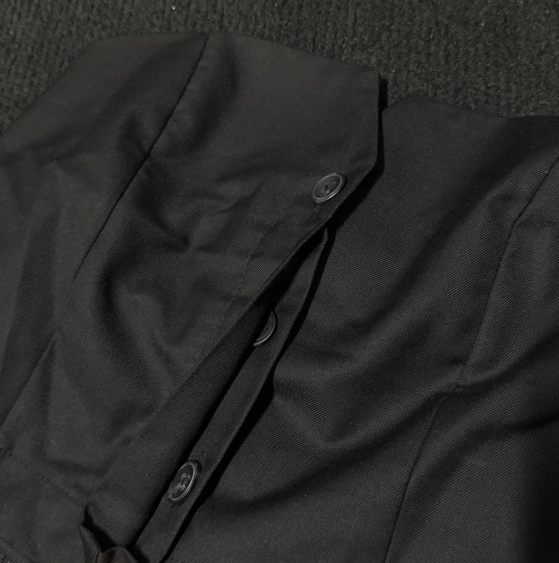 빈티지 긱시크 아카이브 블랙 탑 베스트 파우닝 큐빈 오공이 상품이미지3