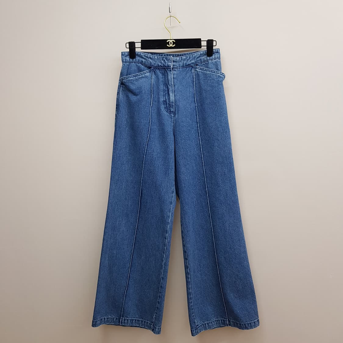 한섬 마인 2022 세미 와이드 하이웨스트 데님팬츠 S사이즈 상품이미지1