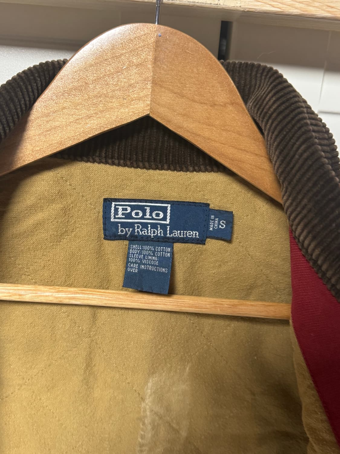 폴로 랄프로렌 디트로이트 버건디 워싱 워크 자켓  상품이미지6