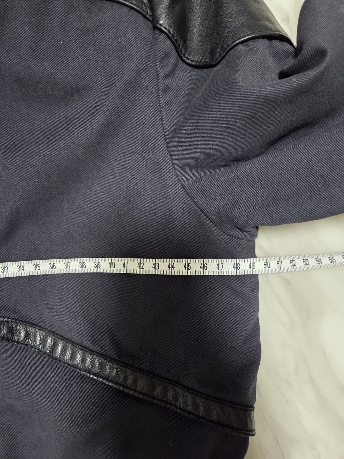 마쥬 가죽 트림 후드 코트 상품이미지10