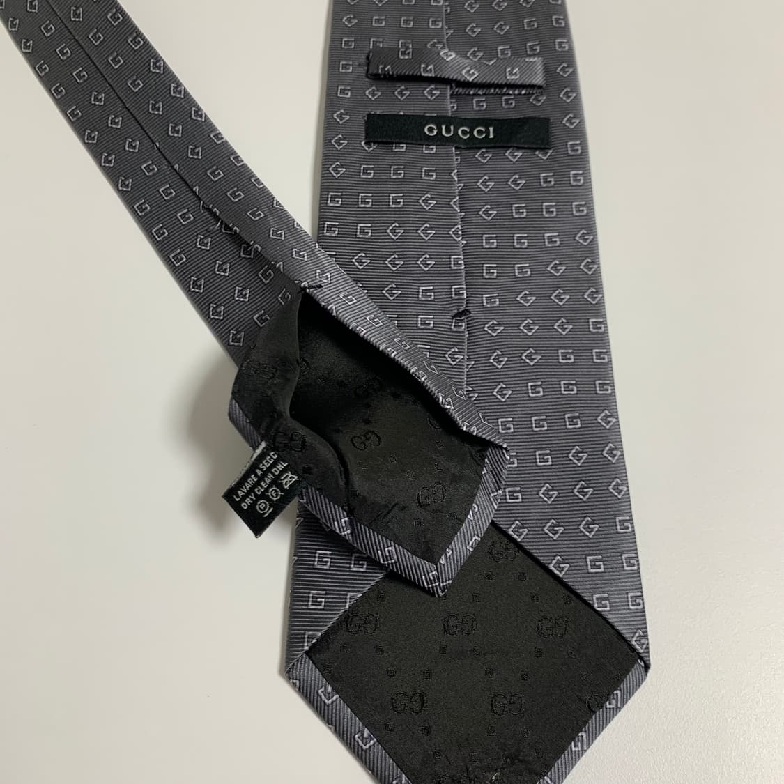 구찌(GUCCI) GG로고플레이 명품넥타이 100실크 이태리 A등급 상품이미지7