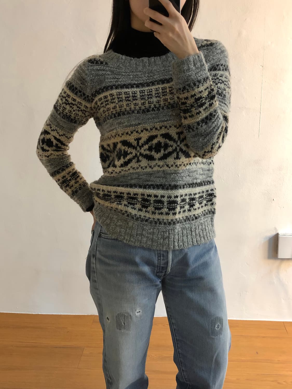 데님앤서플라이 노르딕 스웨터 상품이미지3