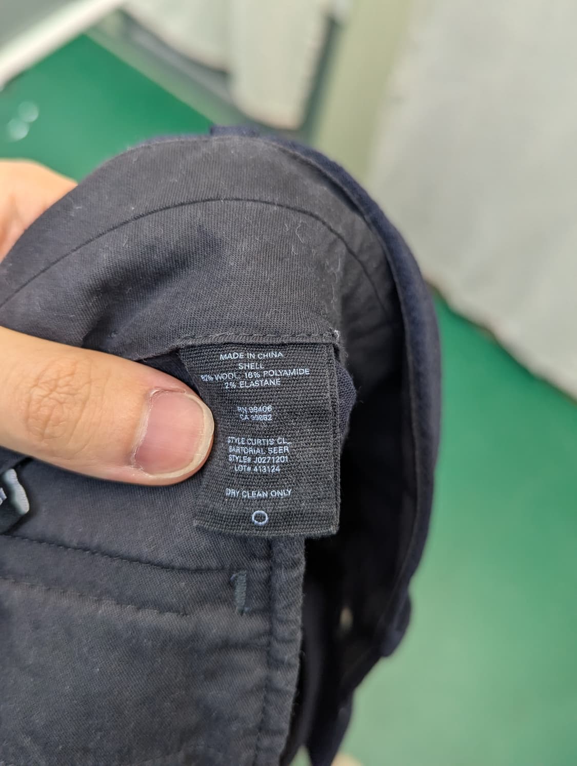 theory 네이비 색상 남성용 긴바지 상품이미지4