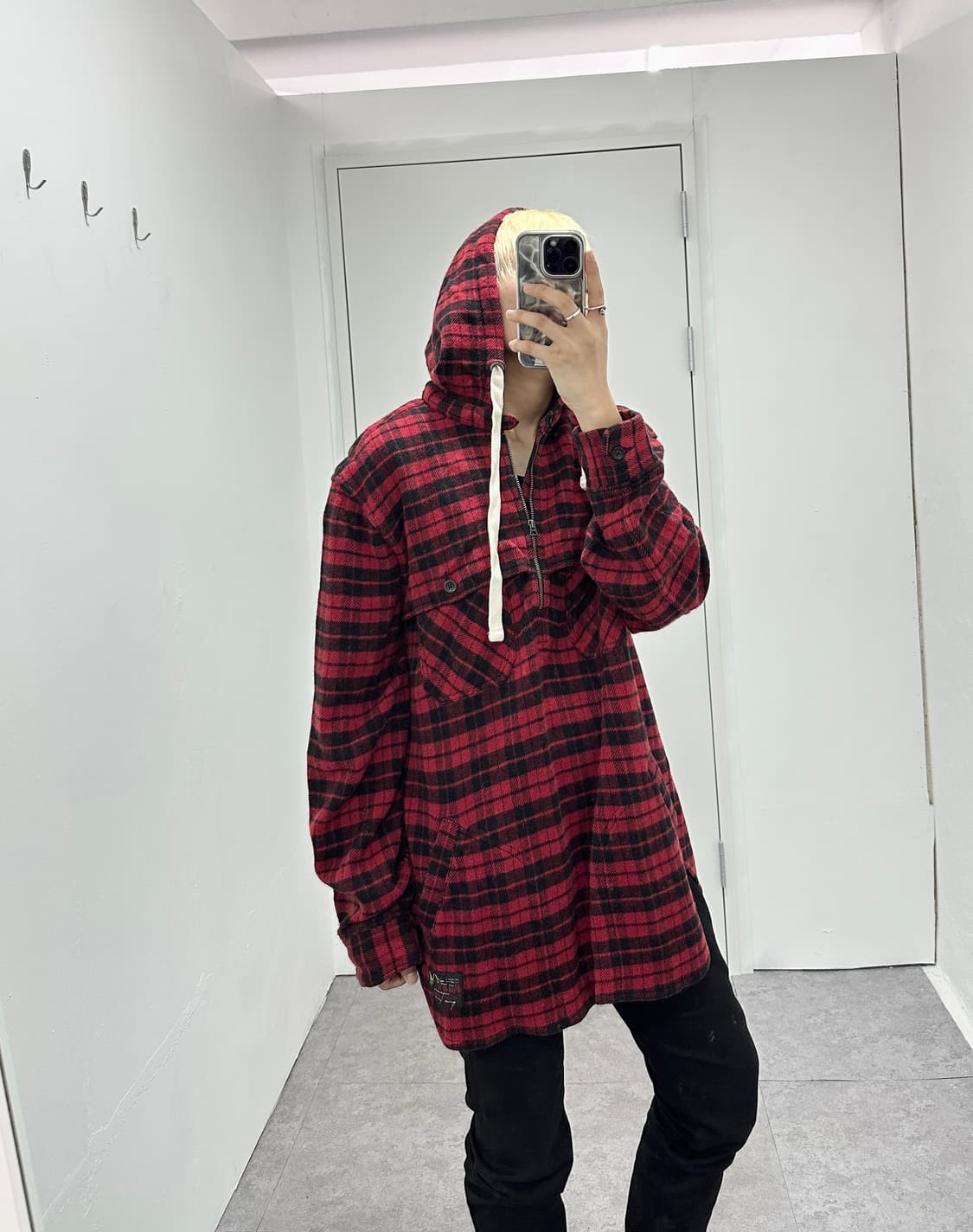 Polo Ralph Lauren red check hood jacket 상품이미지4