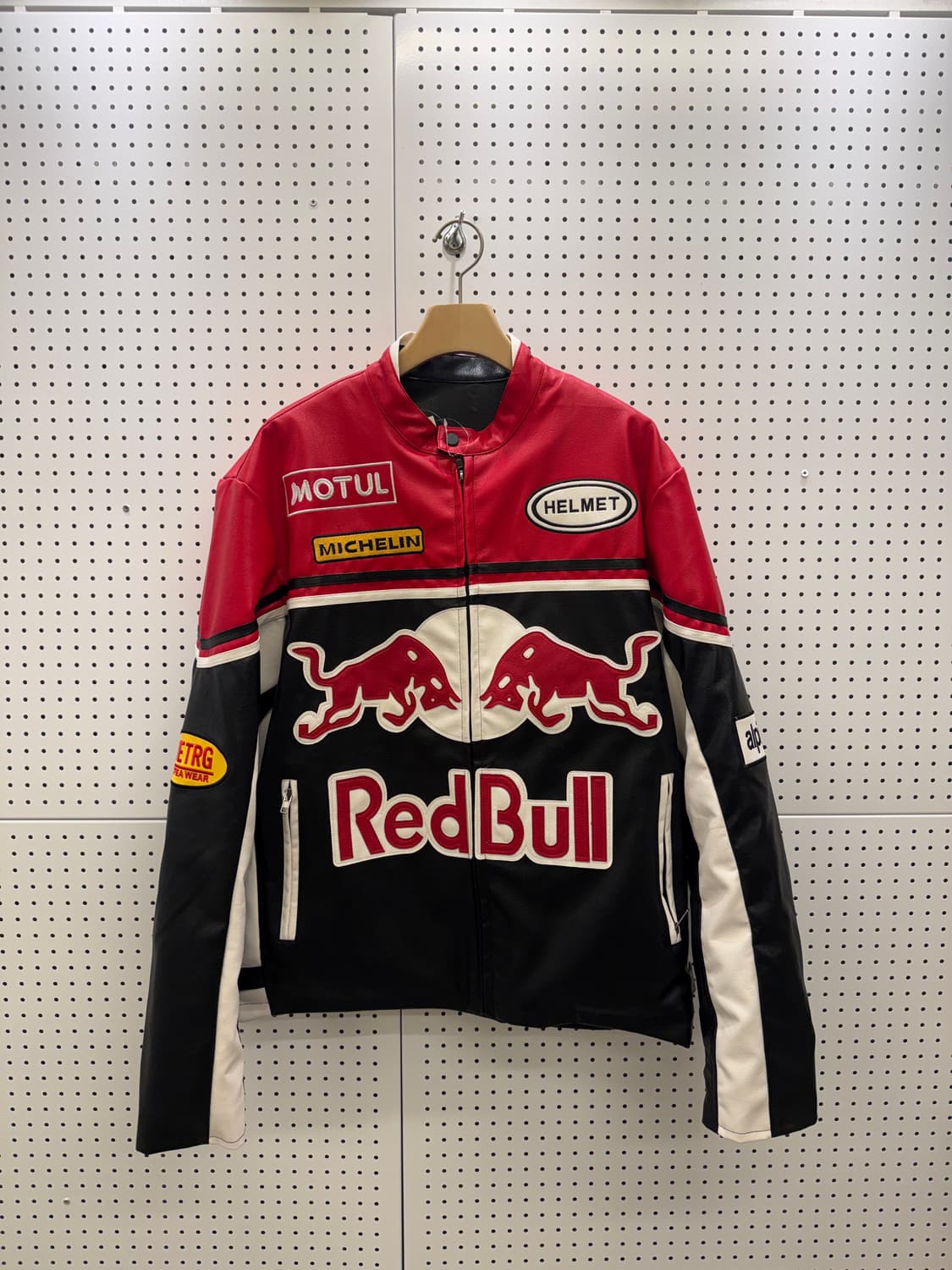 빈티지 레드불 빅로고 레더 레이싱 자켓 U677 상품이미지2