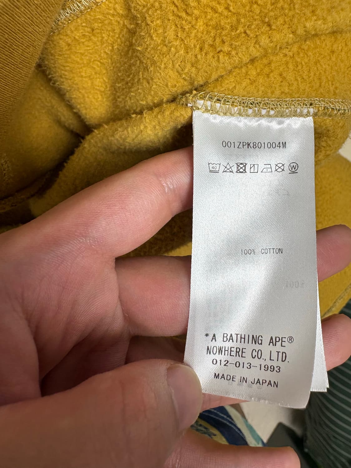 [2XL] 상태 매우 좋은 베이프 샤크후드집업 황계 판매합니다 상품이미지5