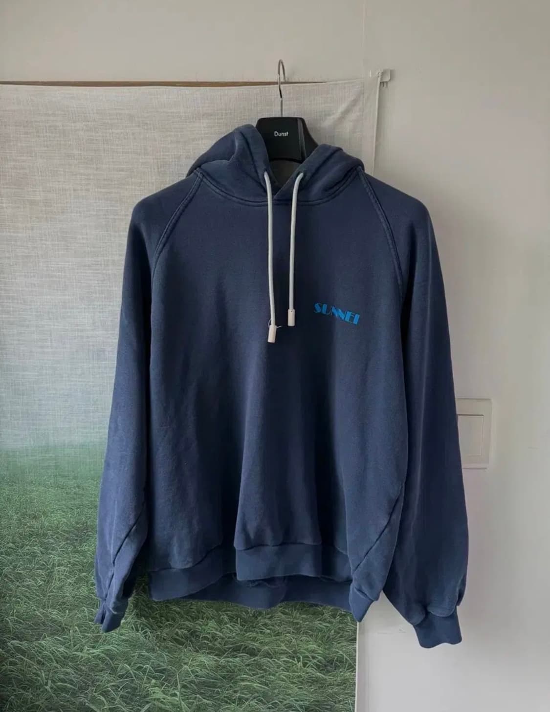 써네이 - 로고 후드 (다크블루 M사이즈) 상품이미지6
