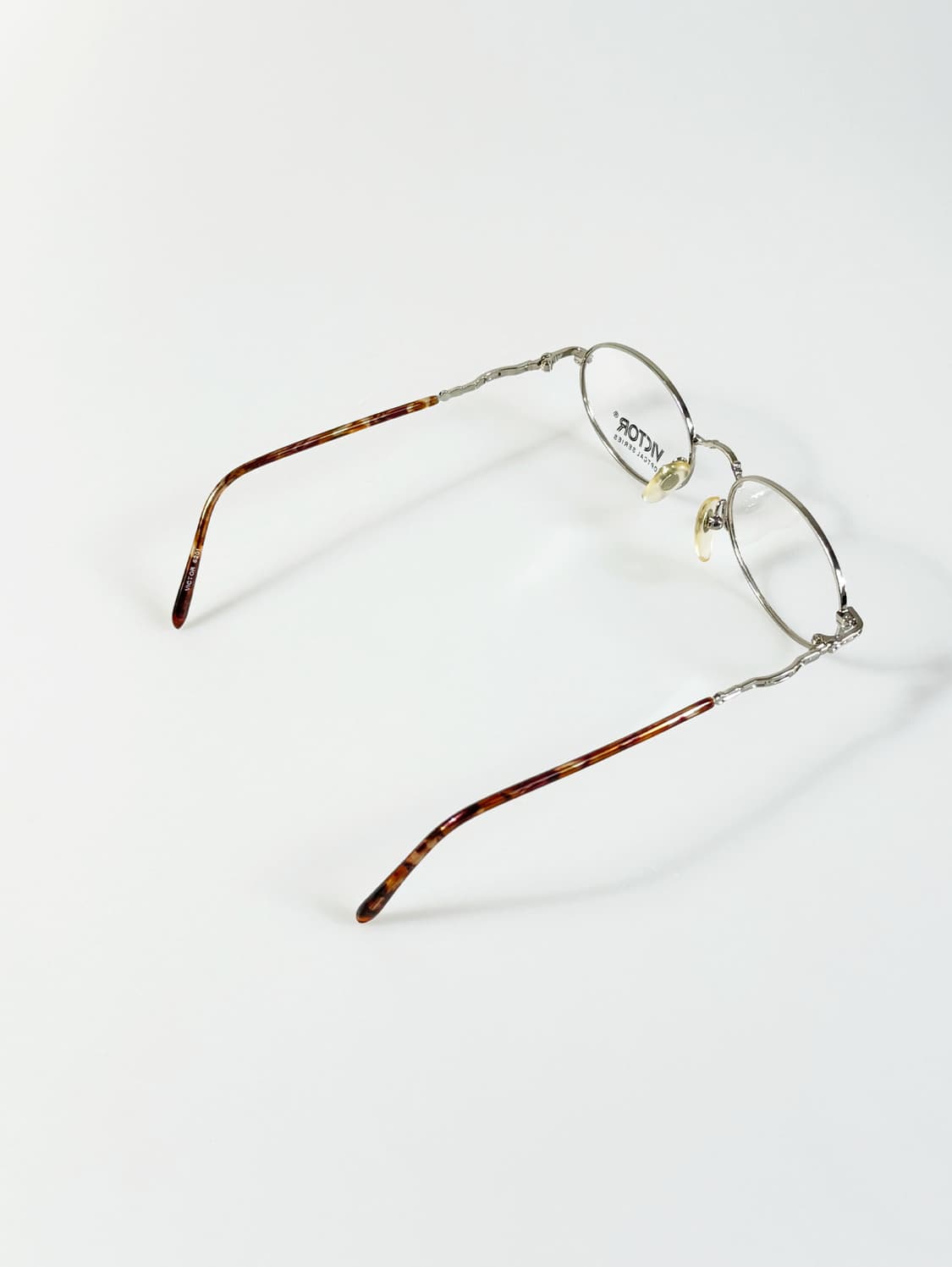 90s VICTOR 실버 슬림 라운드 빈티지 안경 상품이미지4