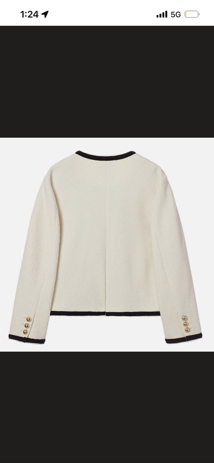 보카바카 마렘마 배색 트위드자켓 아이보리 s 상품이미지3