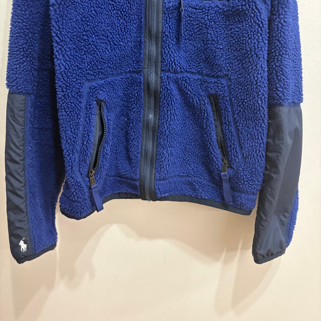 폴로 랄프로렌 블루 후리스 집업 M 상품이미지3