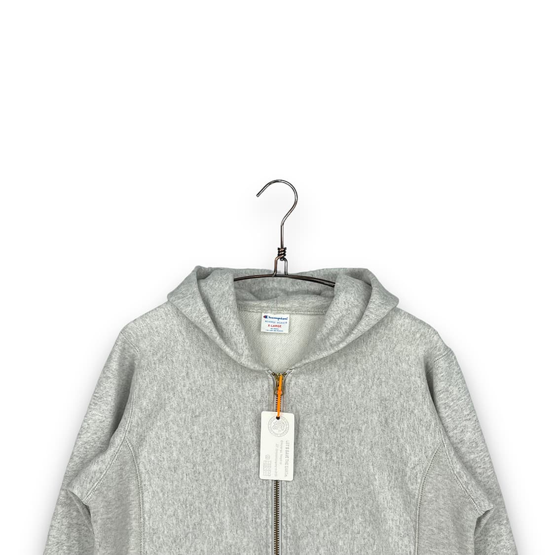 챔피온 리버스위브 로고 후드 집업 상품이미지3