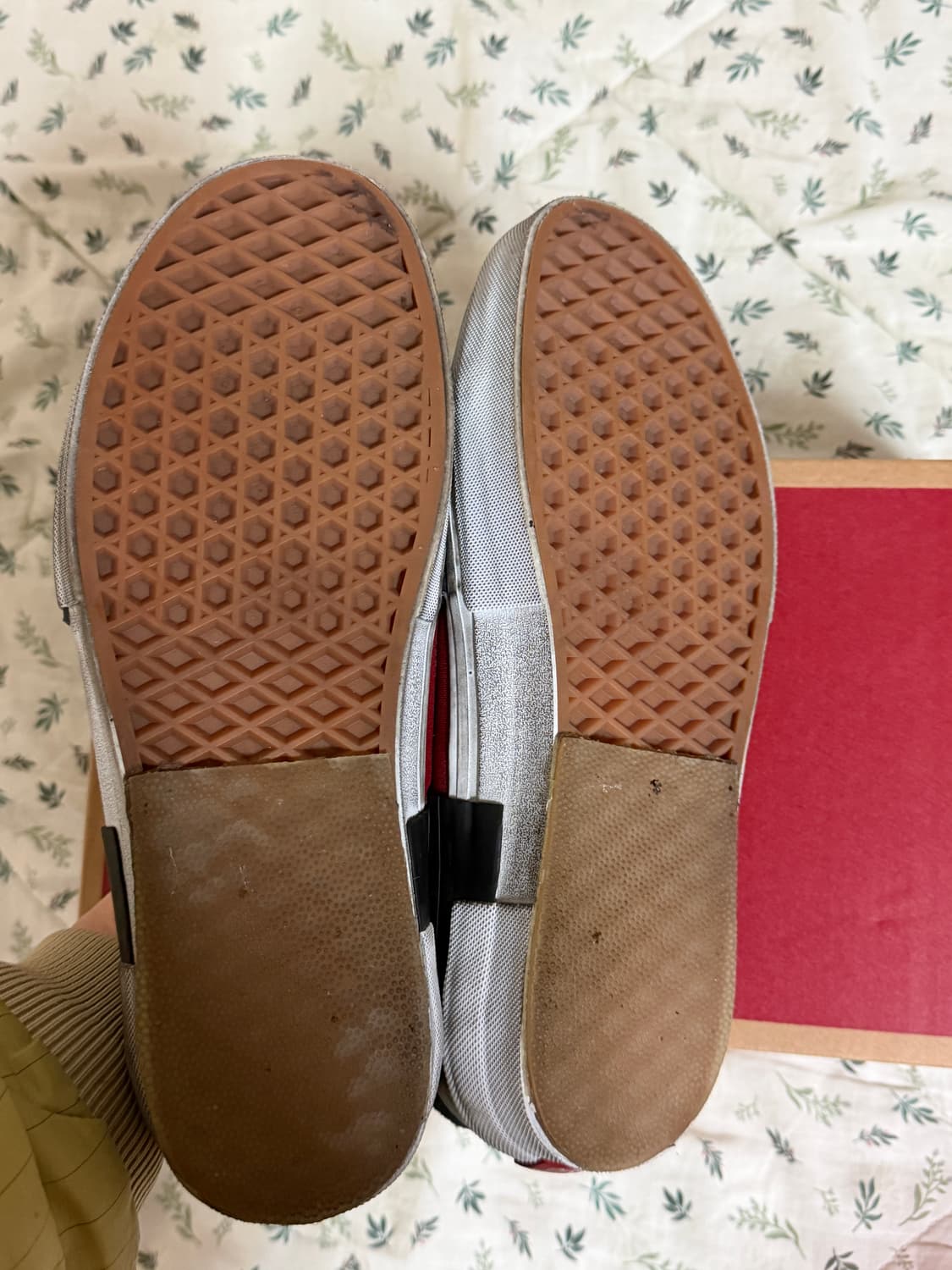 [255] 반스 스케이트 로우 리컨스트럭트 스트레스드 체크 블랙 레드 상품이미지3