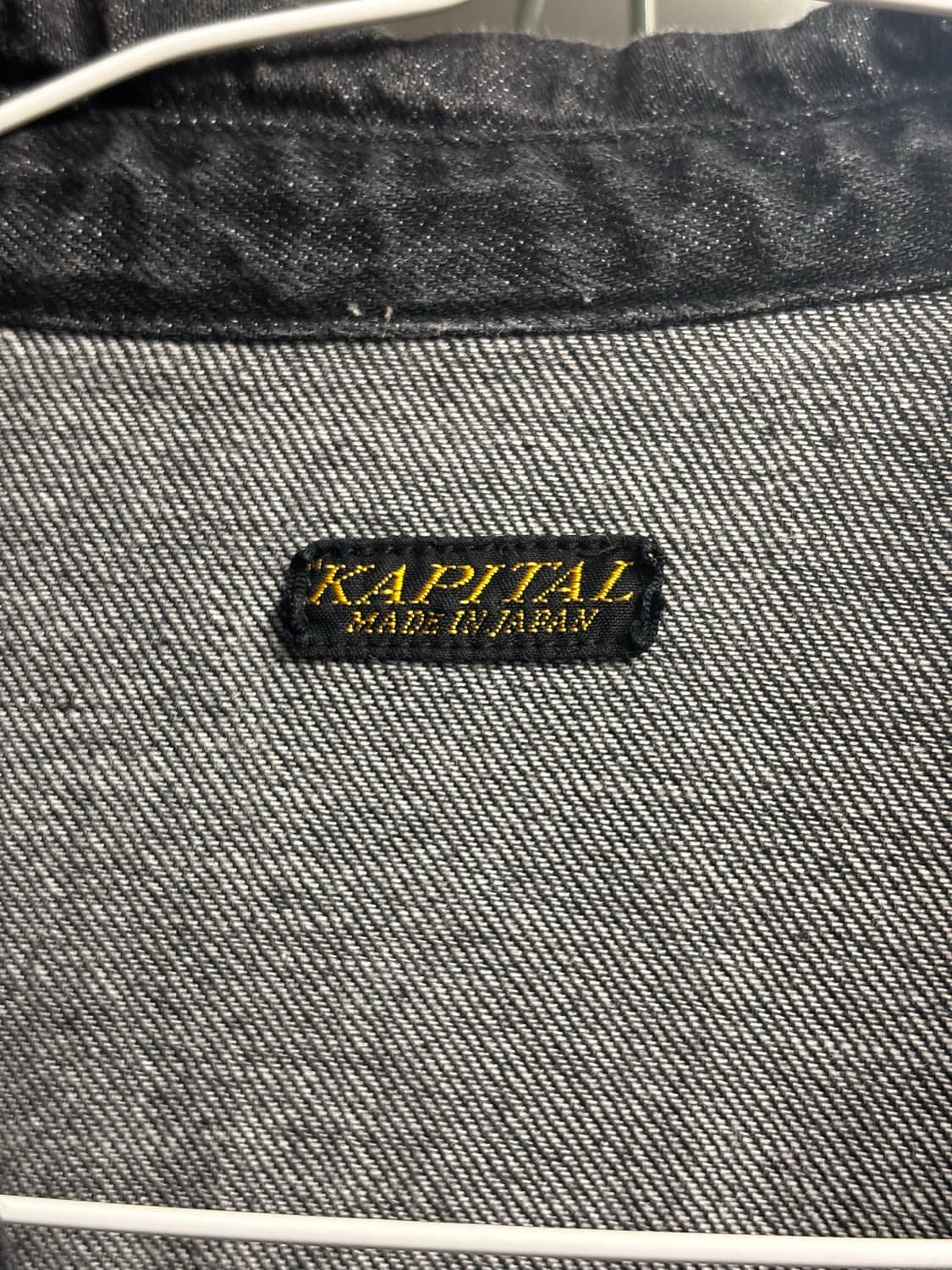 KAPITAL 캐피탈 8oz 블랙 데님 레이스 업 웨스턴 셔츠 상품이미지5