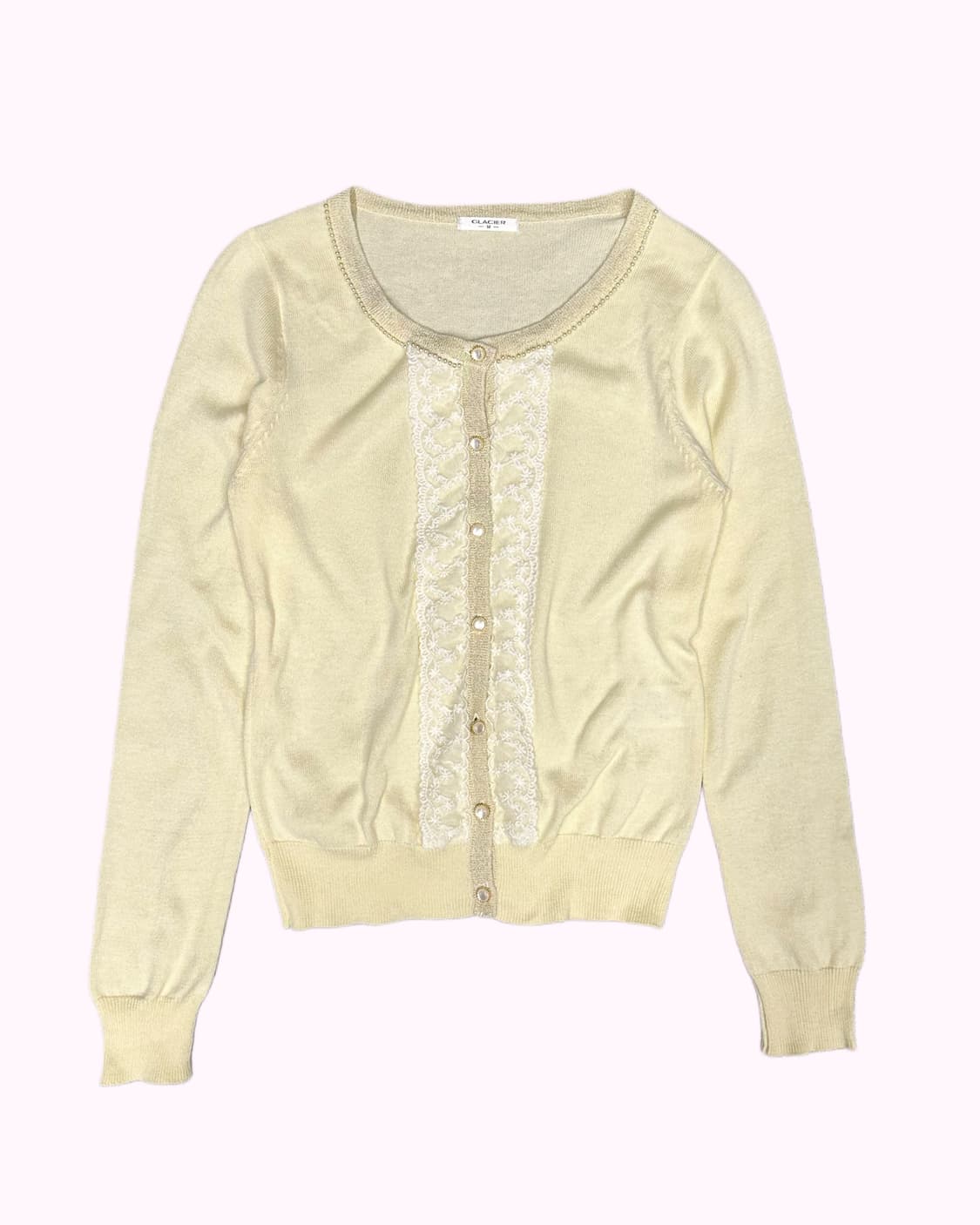 yellow lace knit cardigan 상품이미지1