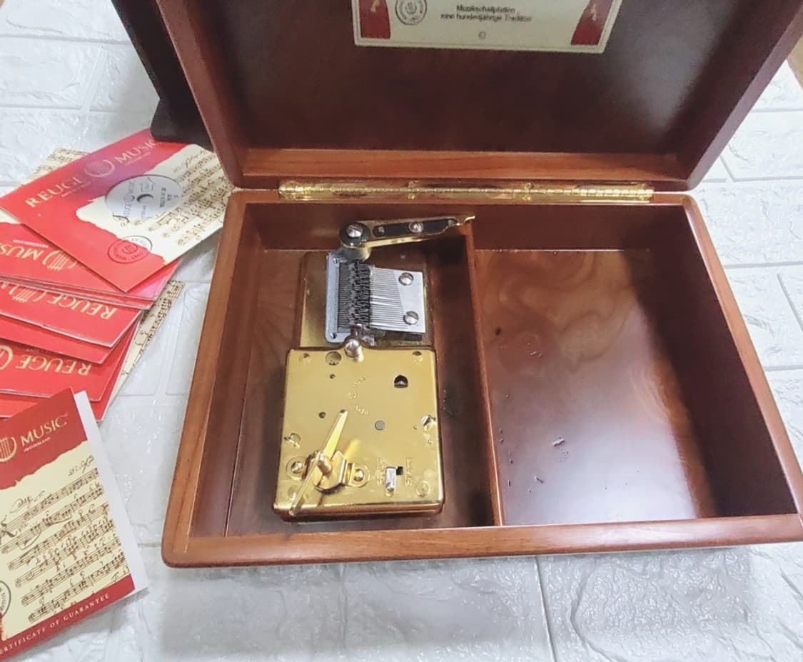 Reuge 루즈디스크 오르골 레코드 8매 보증서 사운드보드 포함 상품이미지6