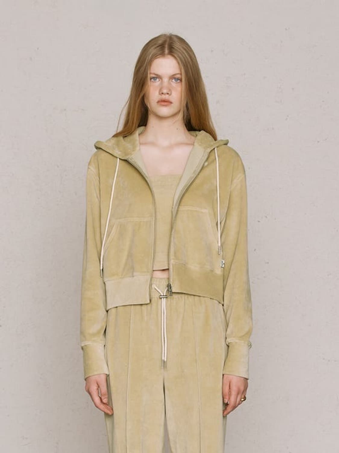 리유니 벨벳 트레이닝 세트 (경리 착용) 상품이미지2