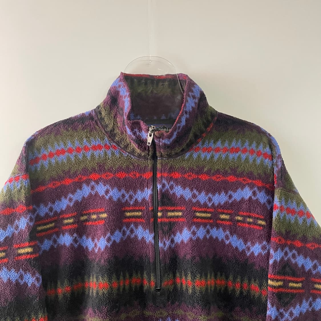 90s 파타고니아 신칠라 사카제아 블랙베리 풀오버 상품이미지2