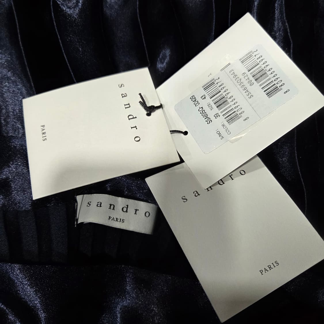 산드로 플리츠 롱 스커트 새제품 상품이미지4