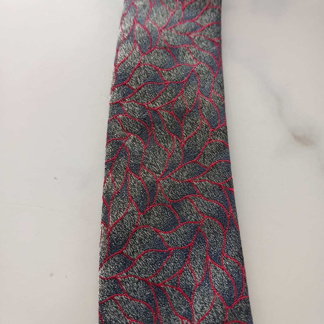 에스.티. 듀퐁 실크 그레이 슬림 넥타이 7.9cm B등급 A18637 상품이미지8