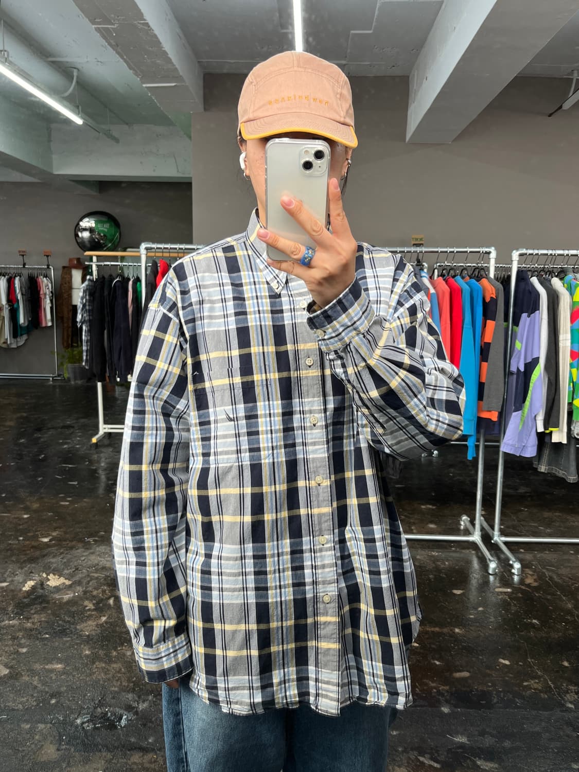 노티카 체크 긴팔 셔츠 상품이미지1