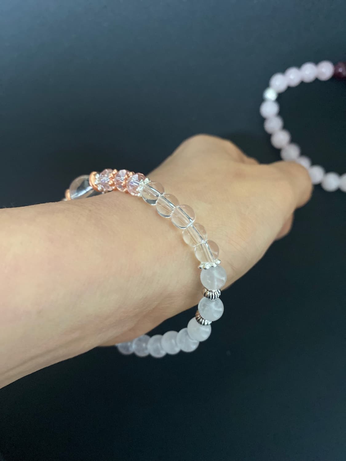 백수정 크리스탈 원석 팔찌 상품이미지5