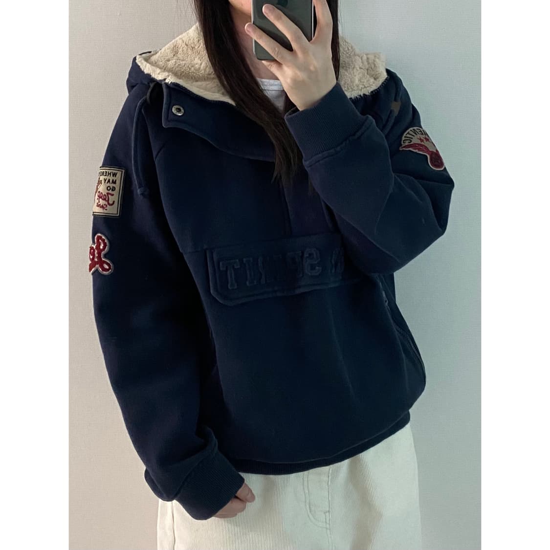 지프 스피릿 반집업 후드티 상품이미지2