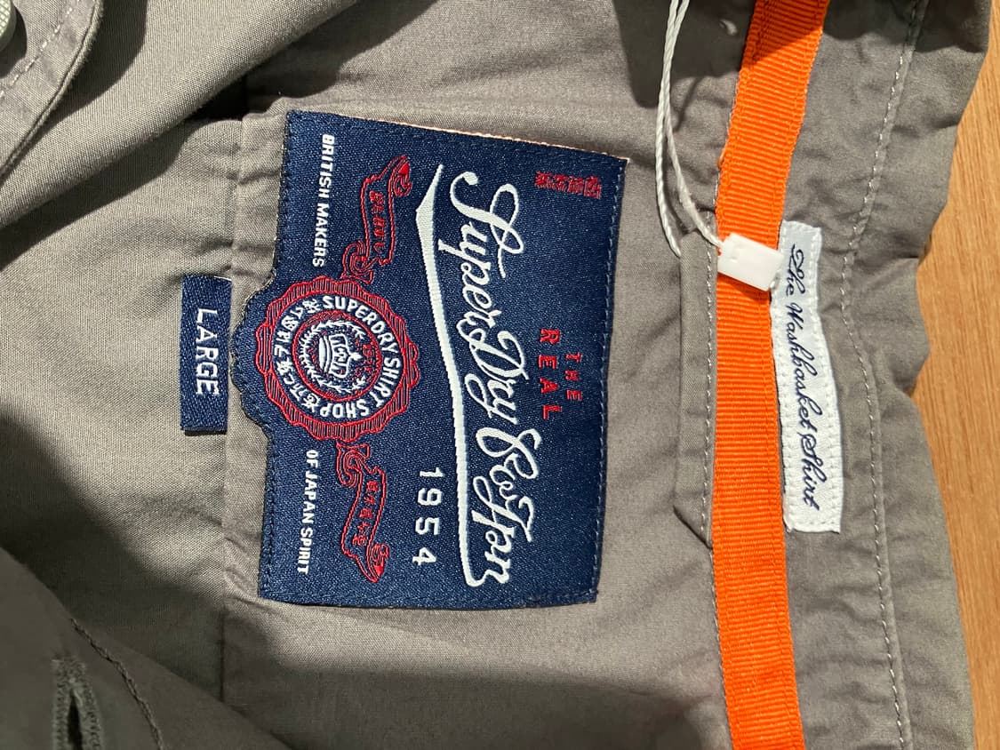 Superdry 다크 그레이 워크웨어 포켓 반팔 셔츠 L 상품이미지5