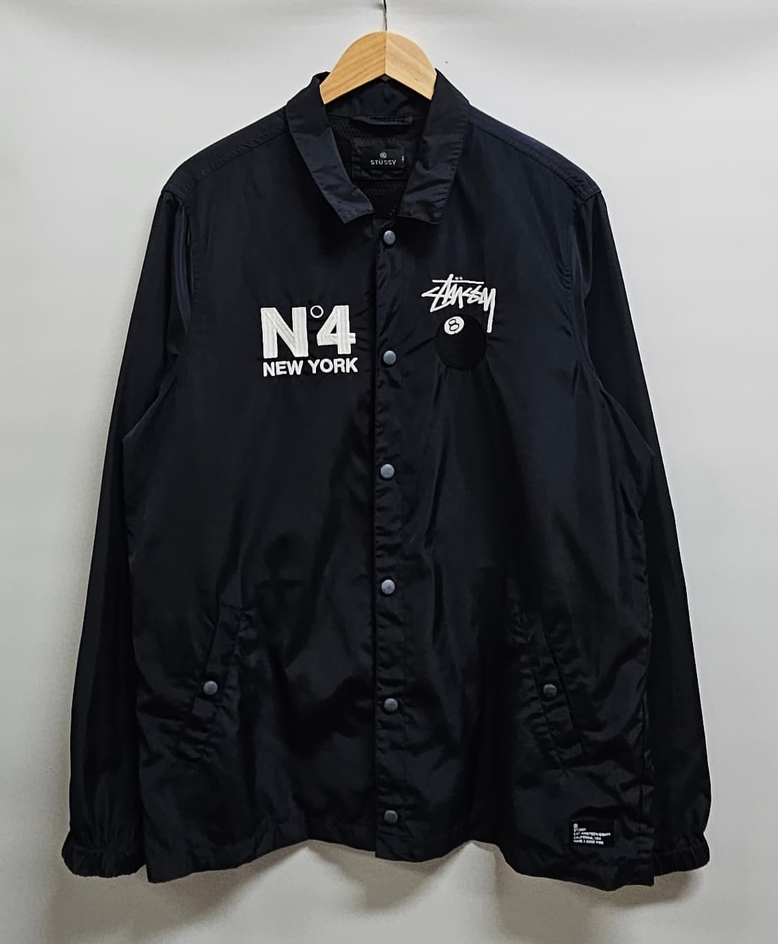 스투시 정품 No.4 뉴욕 8볼 코치자켓 L 상품이미지1