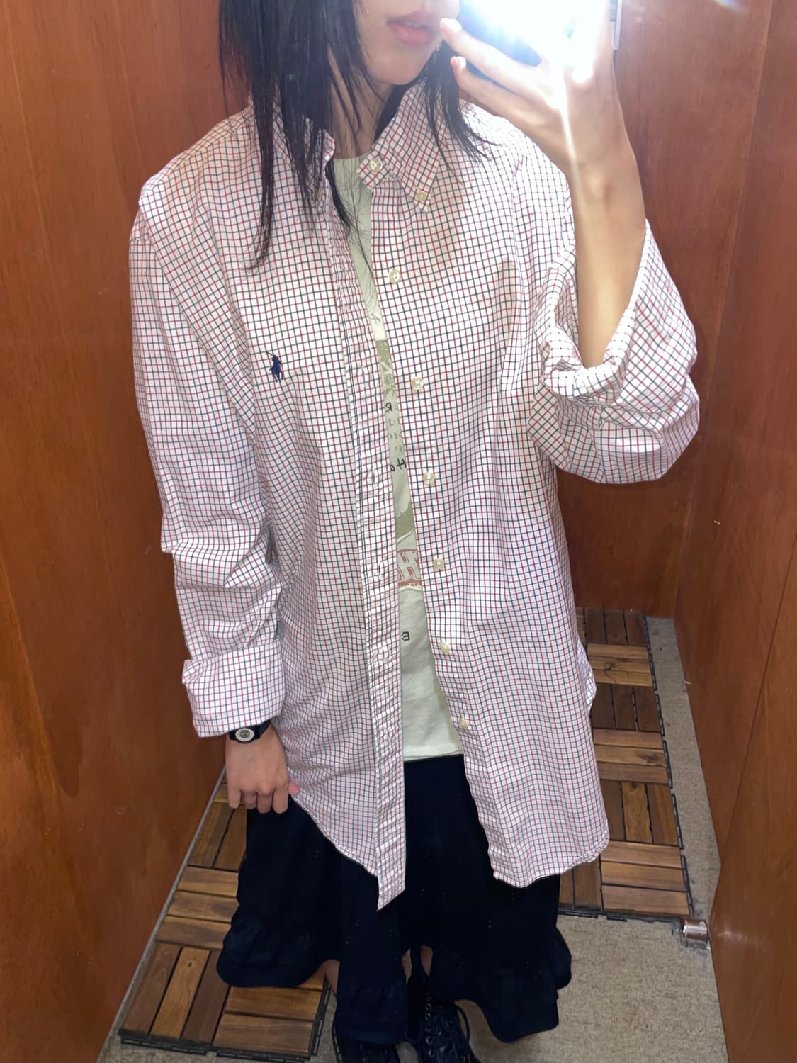 (XL) POLO 폴로 랄프로렌 체크 셔츠 커스텀핏 상품이미지1