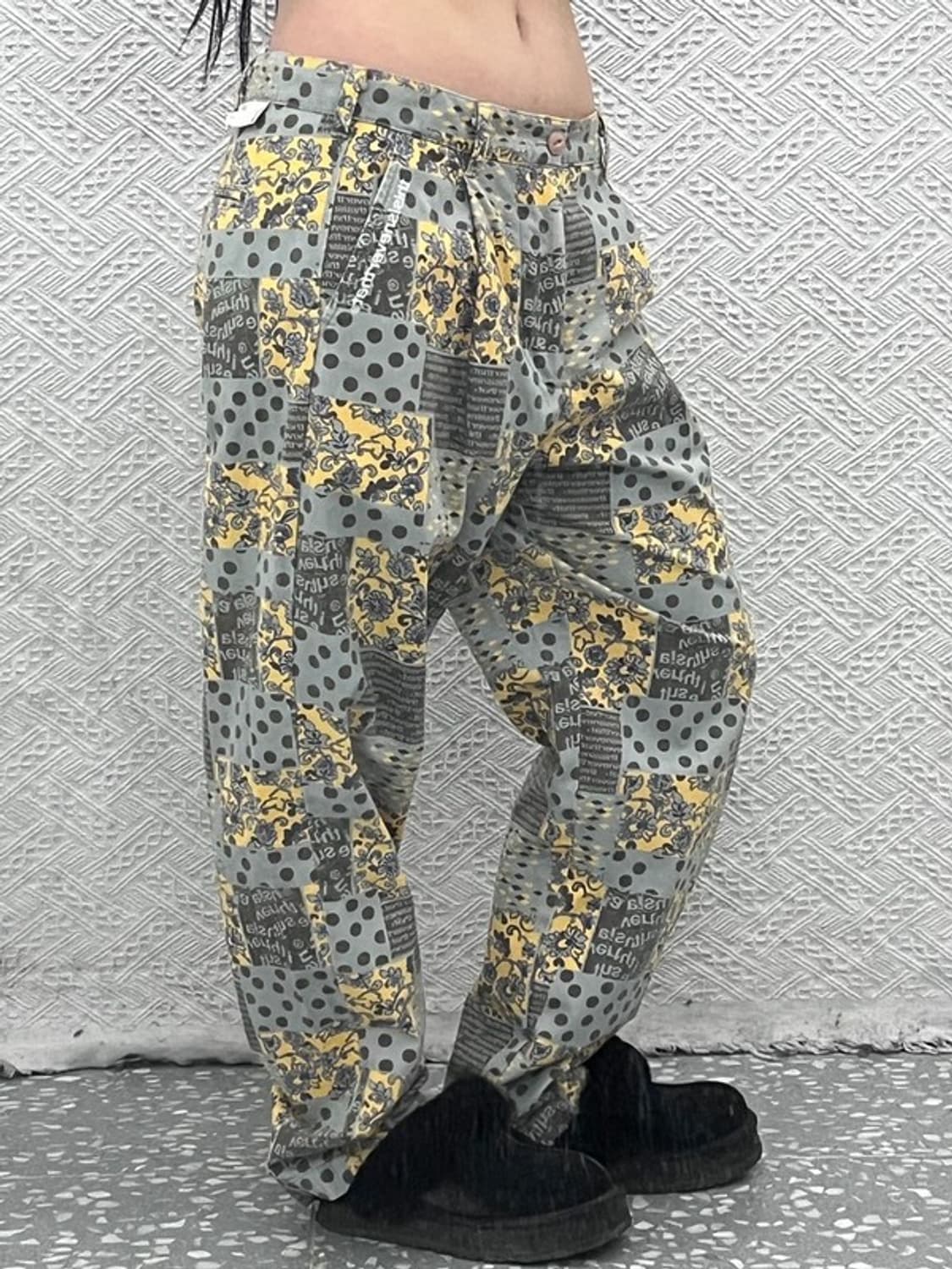 디스이즈네버댓 크레이지 프린팅 패턴 코튼팬츠 M C06875 상품이미지1