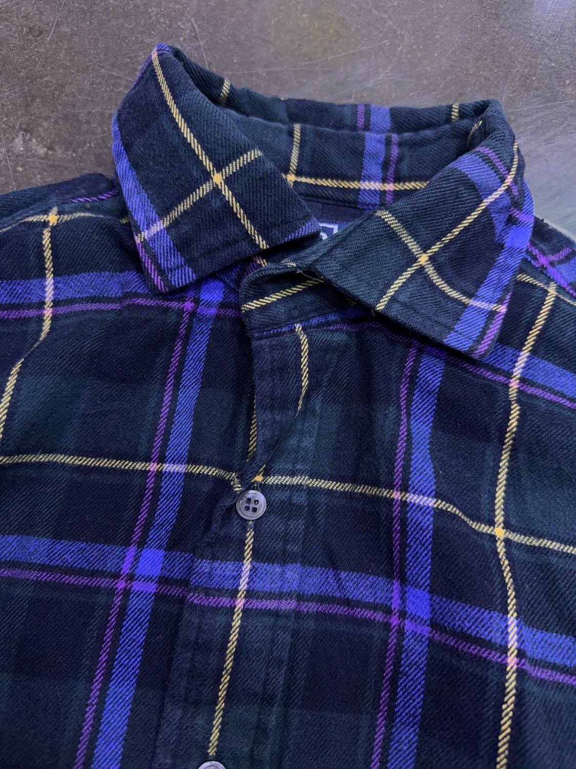 폴로 랄프로렌 타탄체크 리젠트 클래식핏 울 셔츠 남방 M 상품이미지4