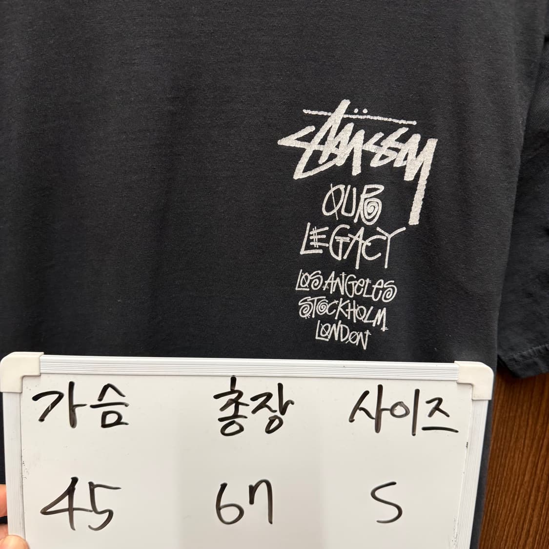 스투시 라운드 반팔 S 상품이미지2