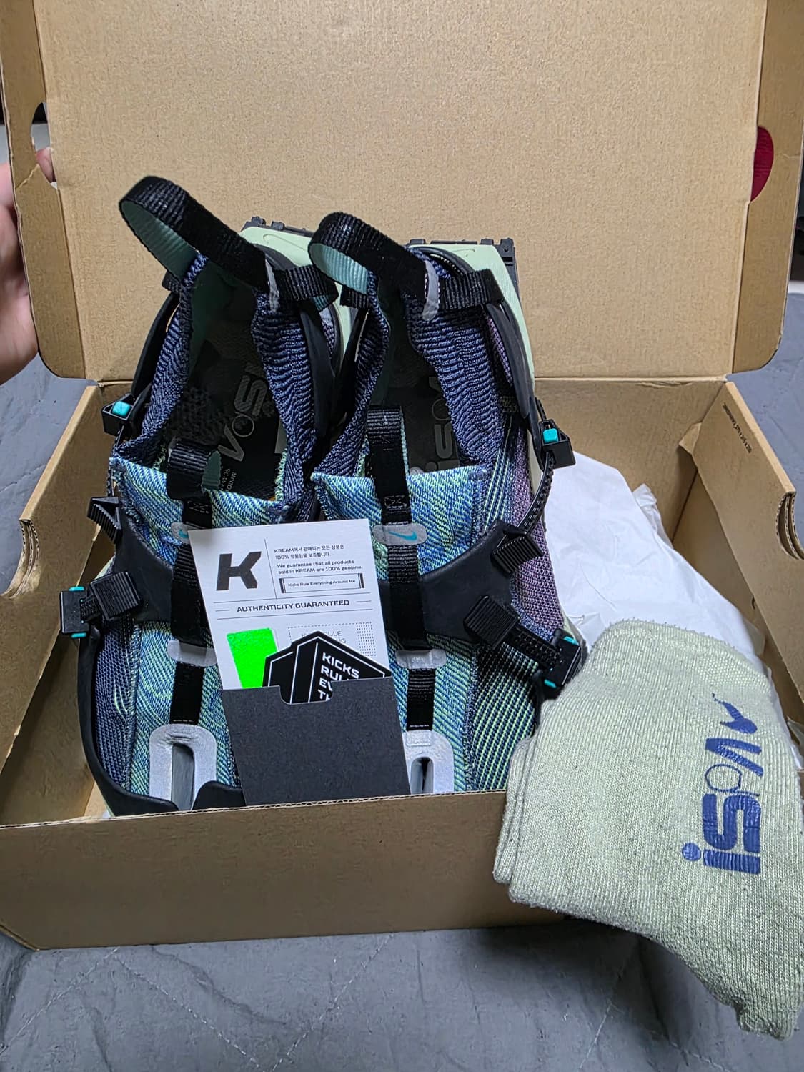 중고,285) 나이키 ISPA 로드 워리어 클리어 제이드 상품이미지2