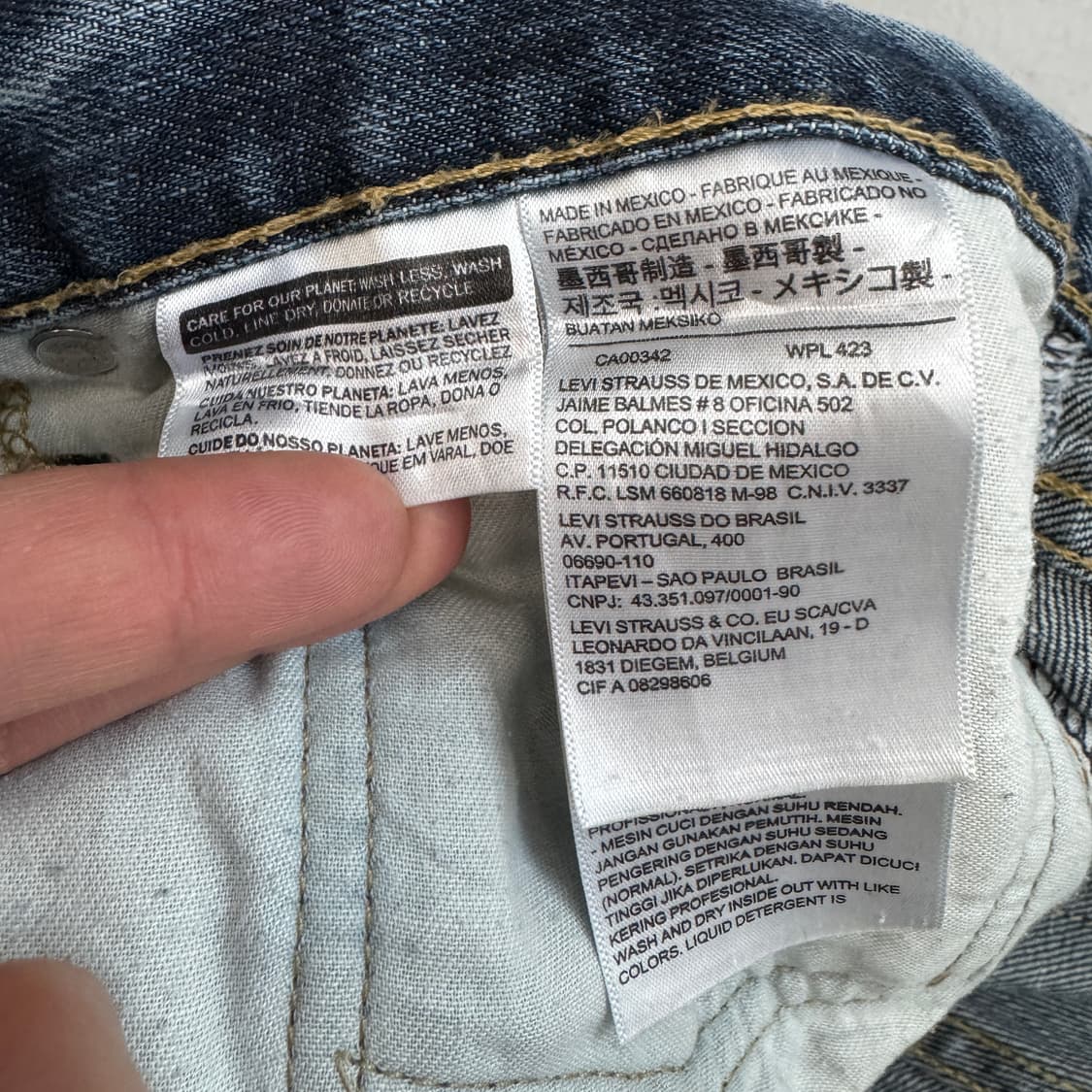 리바이스 559 새깅 워싱 스케이터 데님팬츠 상품이미지8