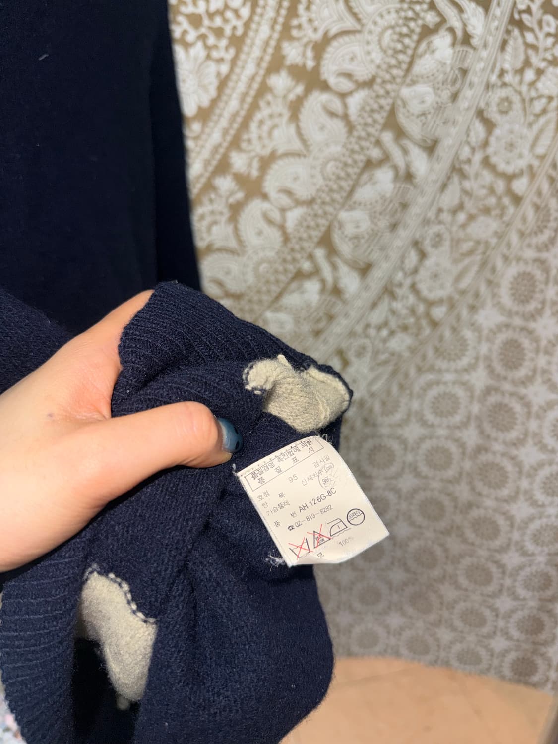 라코스테 서광 체크 니트  상품이미지7