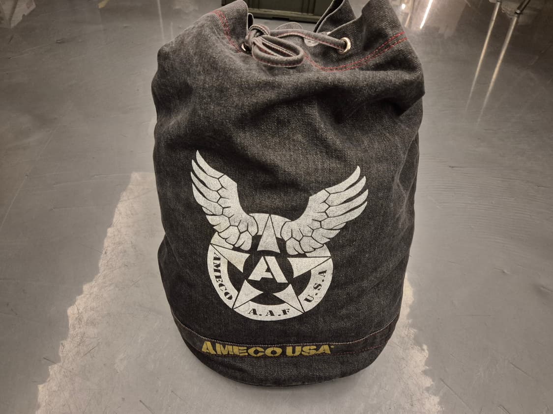 90s AMECO 데님 더플 백 팩 상품이미지1