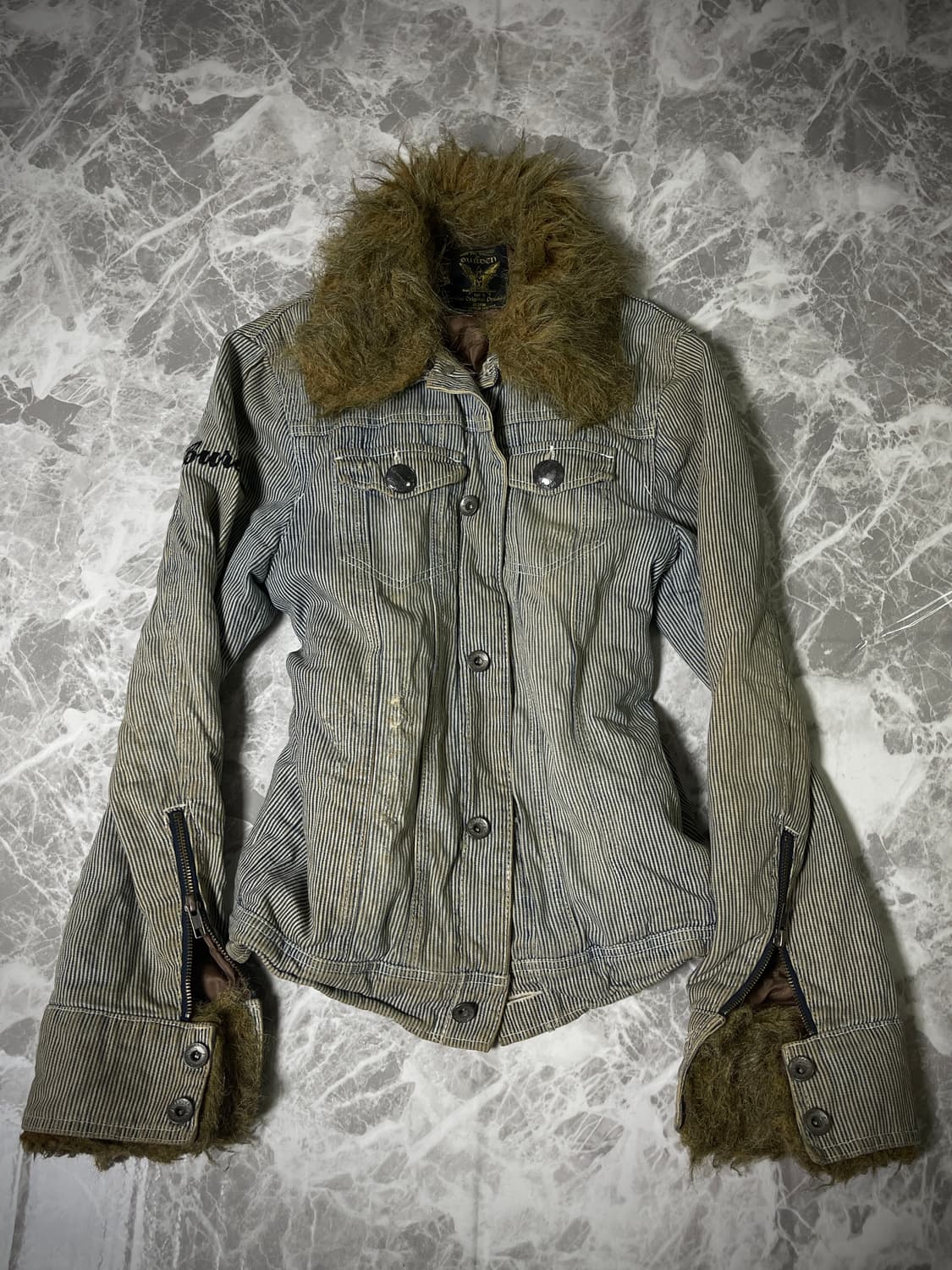 Burden y2k stripe jacket 상품이미지1