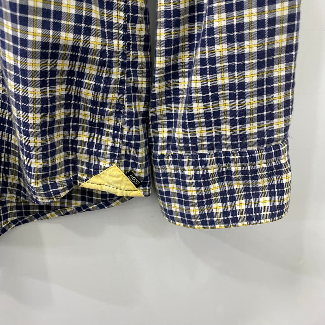 BOSS 체크 긴팔셔츠(L) 상품이미지3