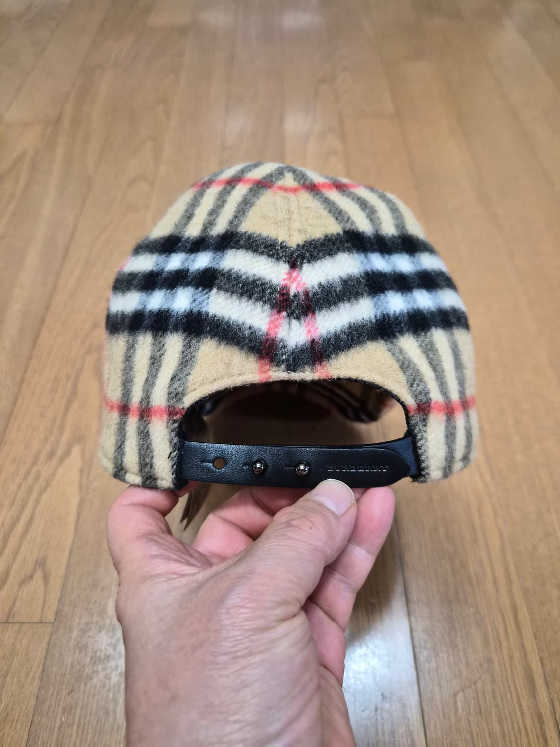 (정품) 버버리 체크 울 볼캡 M사이즈 (명품 남자 여자 모자) 상품이미지5