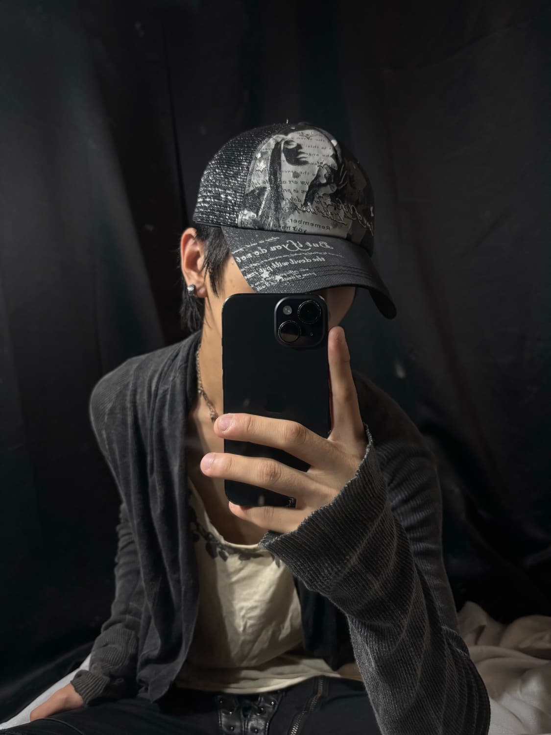 “Unknown” 00’s Print Mesh cap 상품이미지3