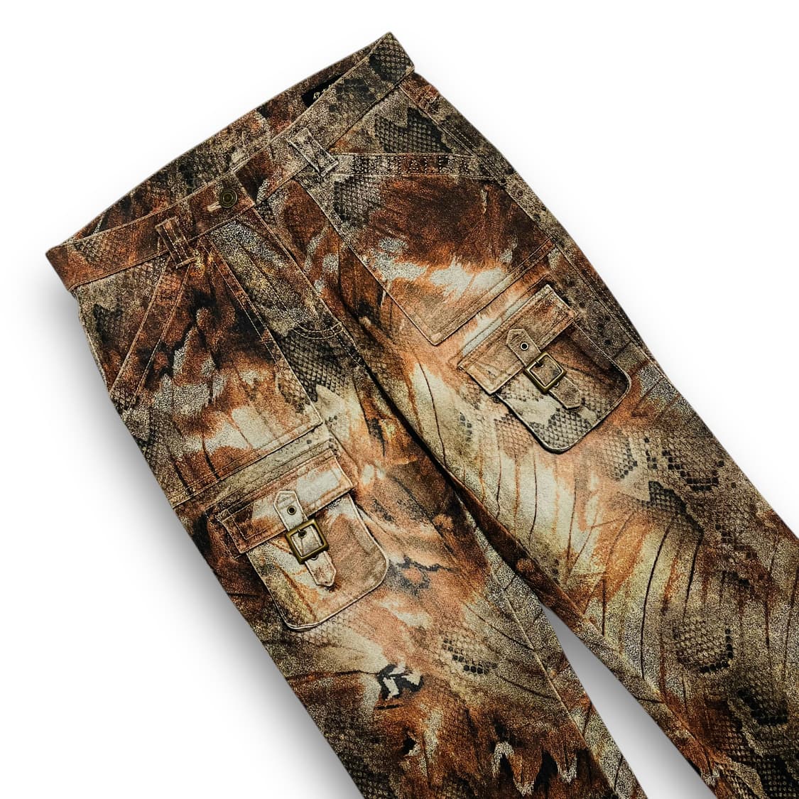 GK 90s 파이톤 카라멜 아카이브 카고 세미 부츠컷 팬츠 상품이미지2