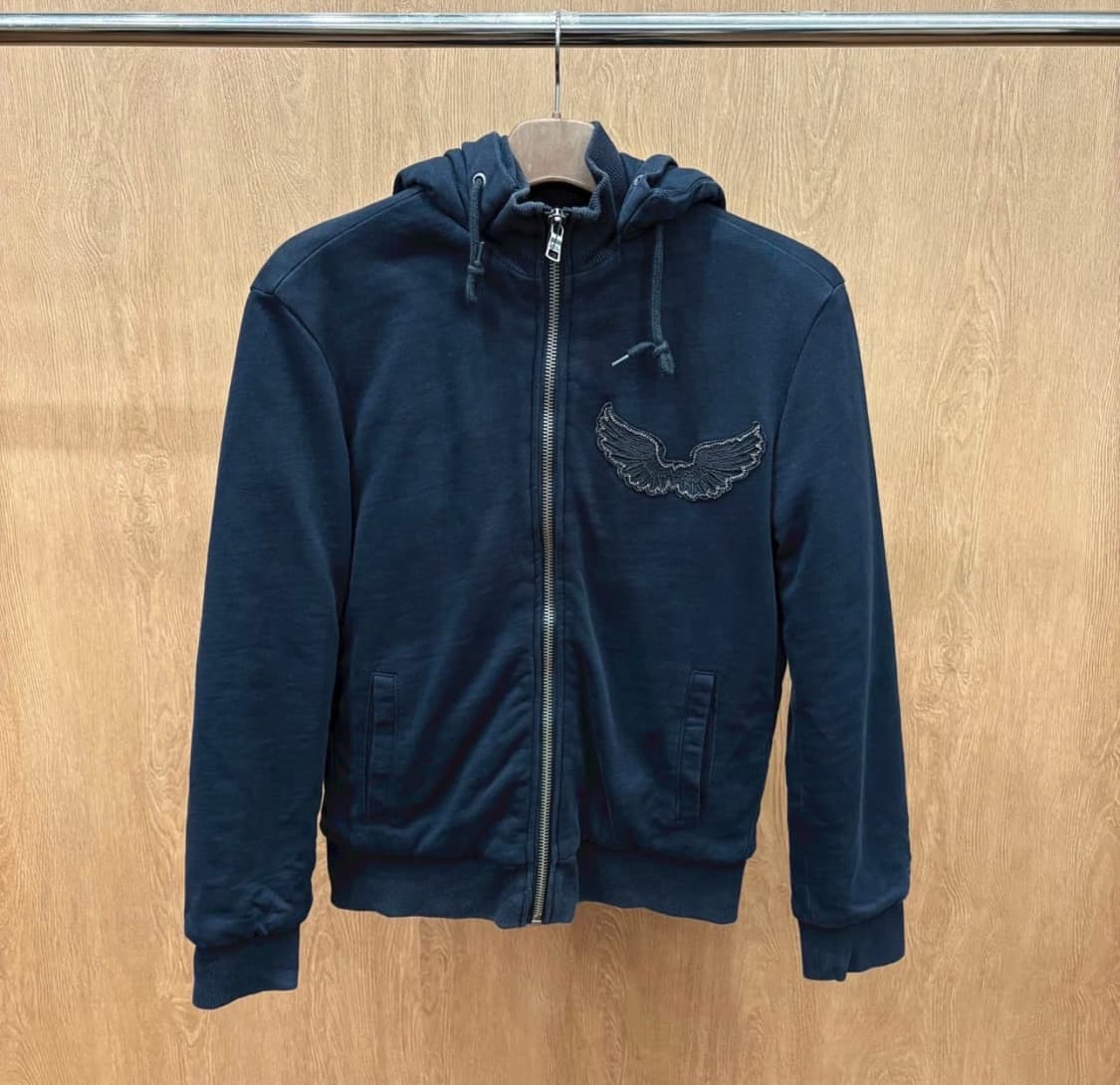 아르마니 익스체인지 후드 집업 블랙 L 상품이미지1