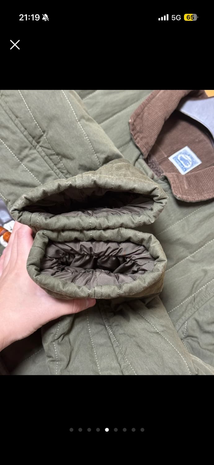 치키타 퀼팅 점퍼 카키 224101SKH 상품이미지5