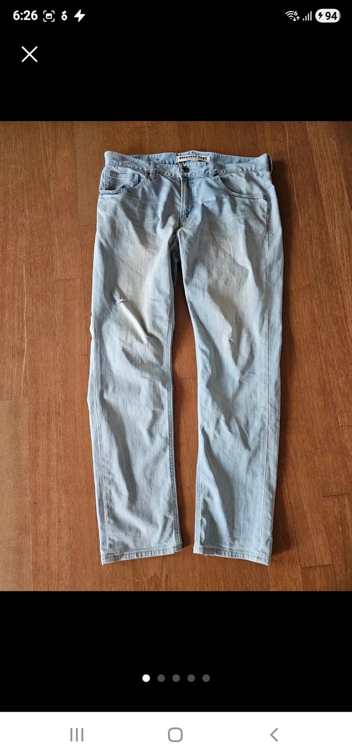 버커루 연청 데님 팬츠 34 상품이미지1
