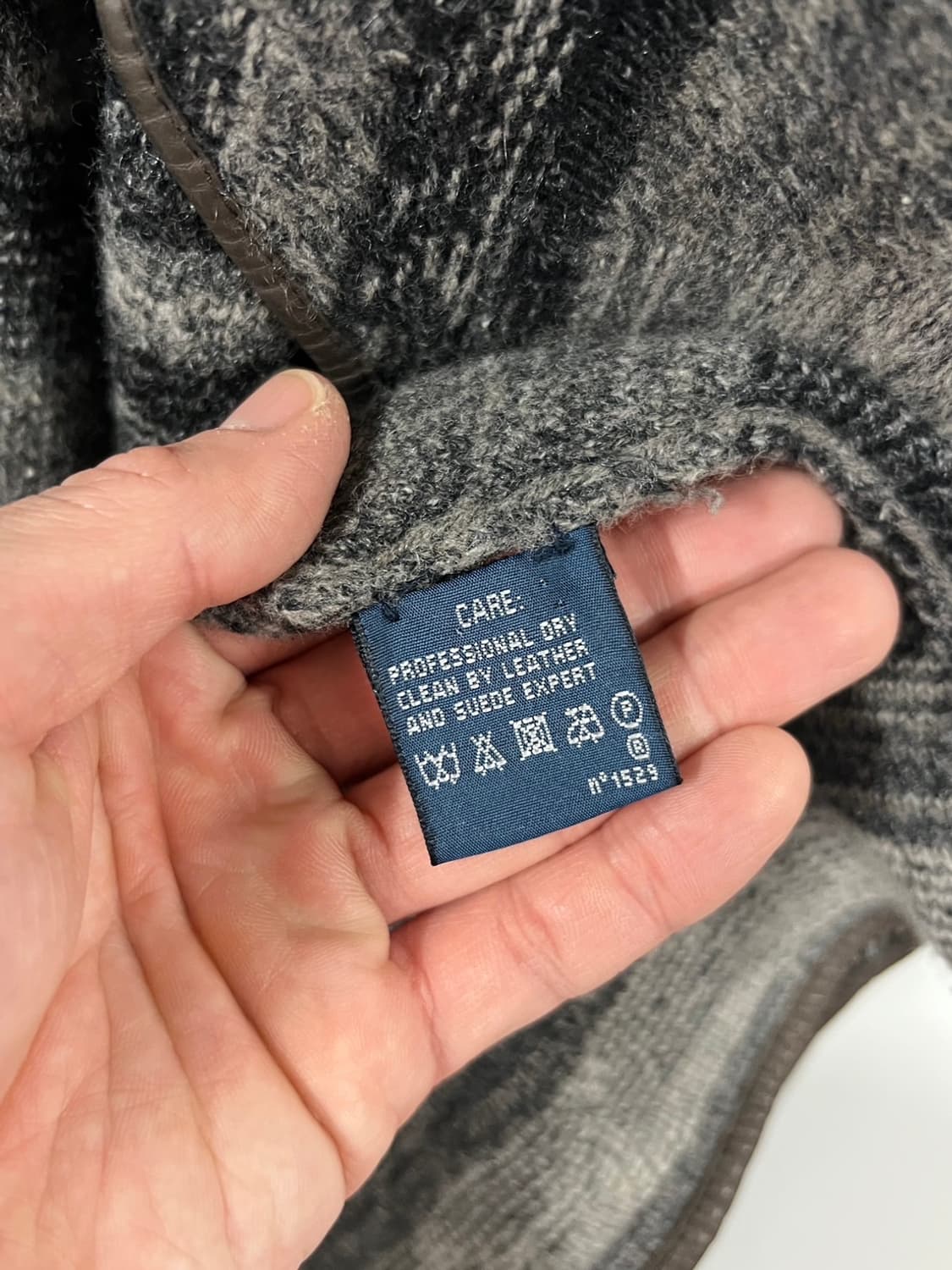 로렌 랄프로렌 패턴 울 캐시미어 랩 원피스 가디건 상품이미지7