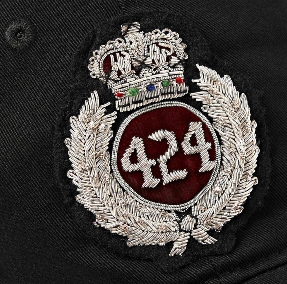 424 logo appliqued cotton twill cap 상품이미지2
